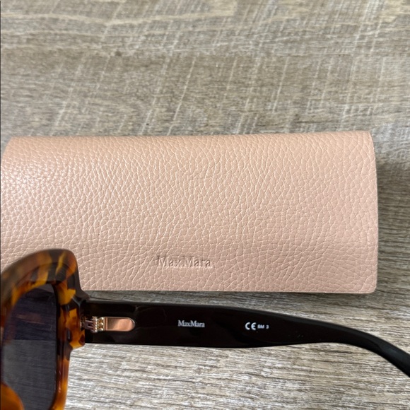 Max Mara Tortoiseshell Sunglasses with Case main image 5